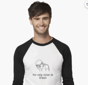 T-shirt Head in Hands I didn't vote for Brexit in Catalan