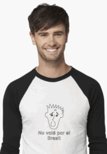 T-shirt Stunned Expression I didn't vote for Brexit in Spanish